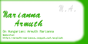 marianna armuth business card